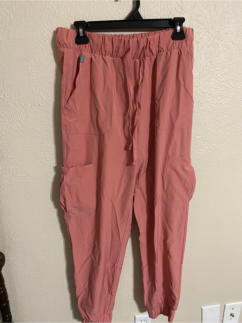 Women’s Cargo Scrubs - Pink Size Large